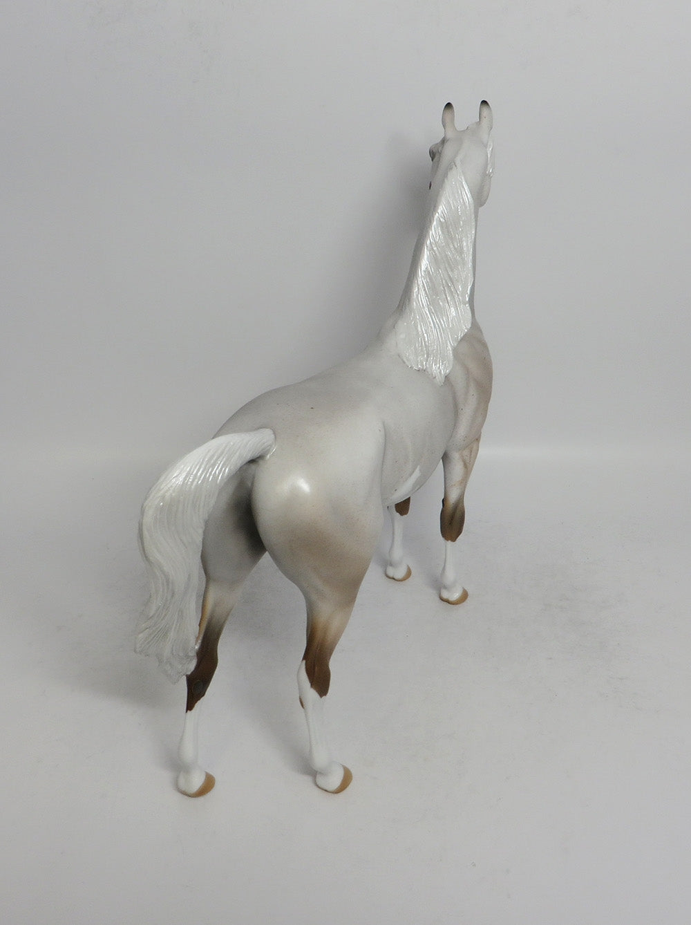 ROUGE - OOAK FLEA BITTEN GREY ARABIAN MODEL HORSE SHCF2018
