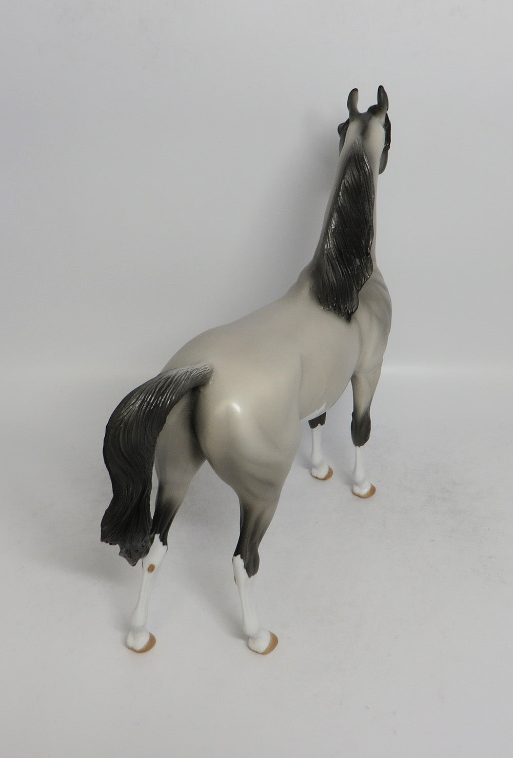 FONZIE - OOAK GREY PINTO ARABIAN MODEL HORSE SHCF2018