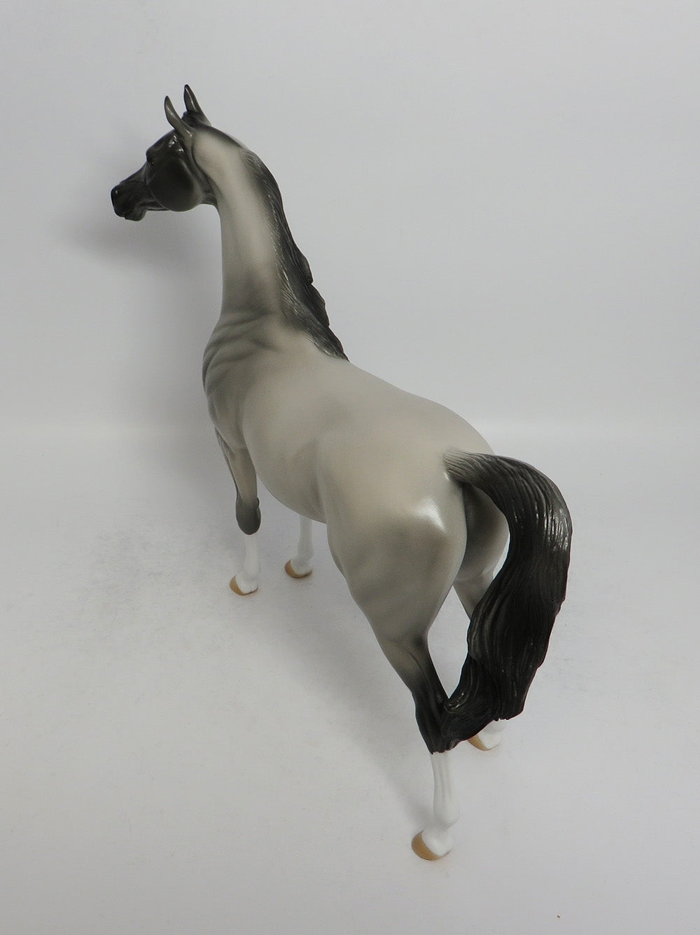 FONZIE - OOAK GREY PINTO ARABIAN MODEL HORSE SHCF2018
