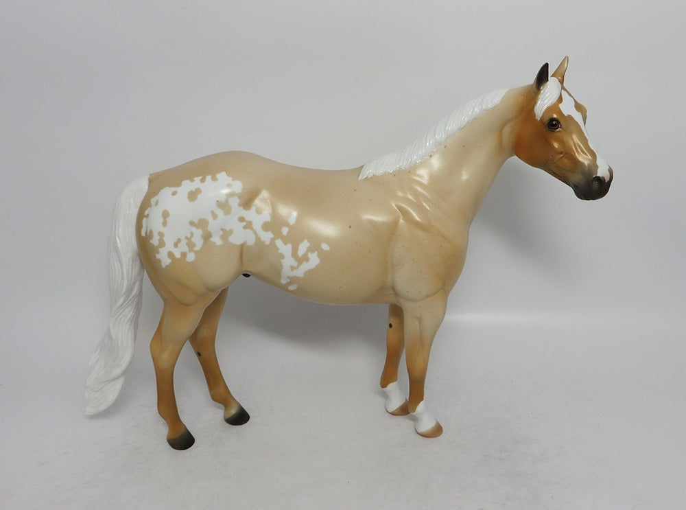 IKE - OOAK PALOMINO ROAN APPALOOSA ISH MODEL HORSE SHCF2018