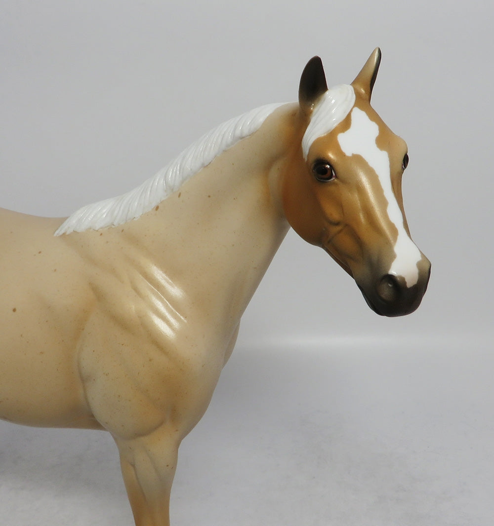 IKE - OOAK PALOMINO ROAN APPALOOSA ISH MODEL HORSE SHCF2018