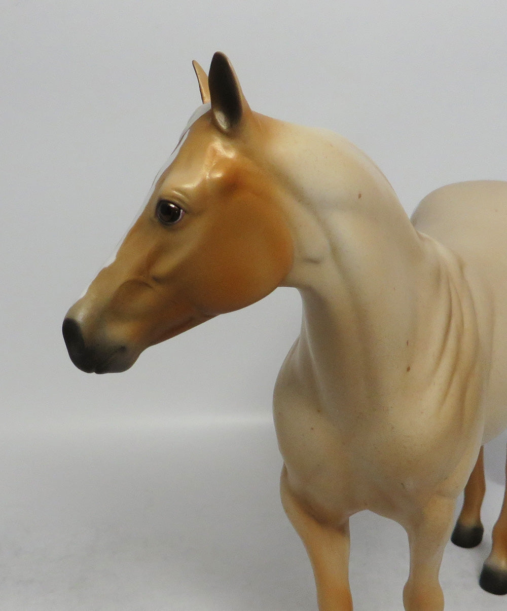 IKE - OOAK PALOMINO ROAN APPALOOSA ISH MODEL HORSE SHCF2018