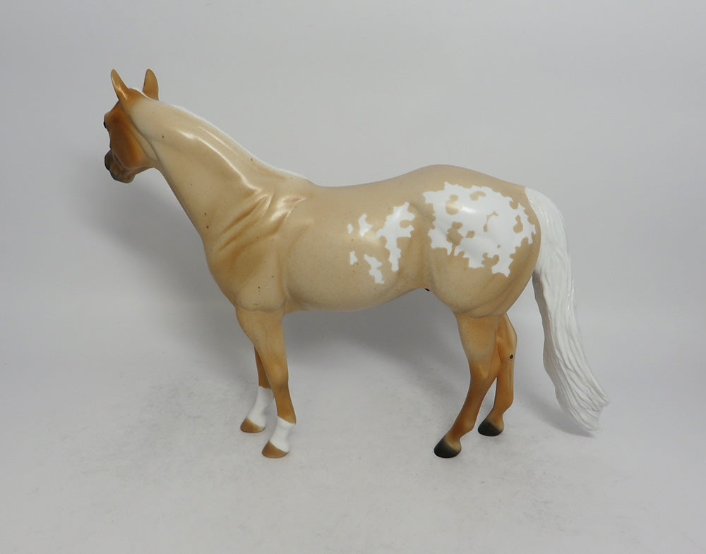 IKE - OOAK PALOMINO ROAN APPALOOSA ISH MODEL HORSE SHCF2018