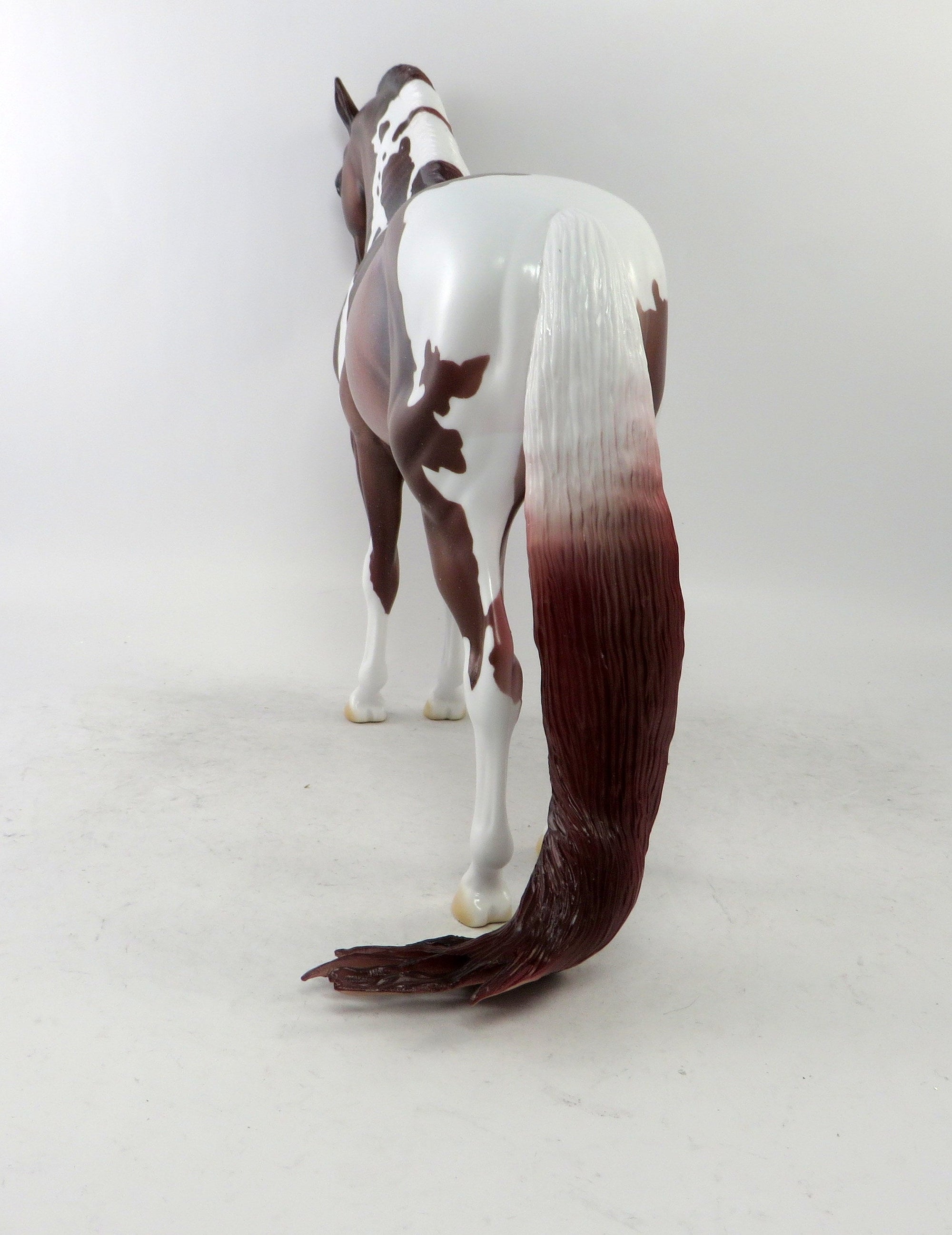 STELLA-LE-3 CHESTNUT ROAN ANDALUSIAN MODEL HORSE 1/4/19