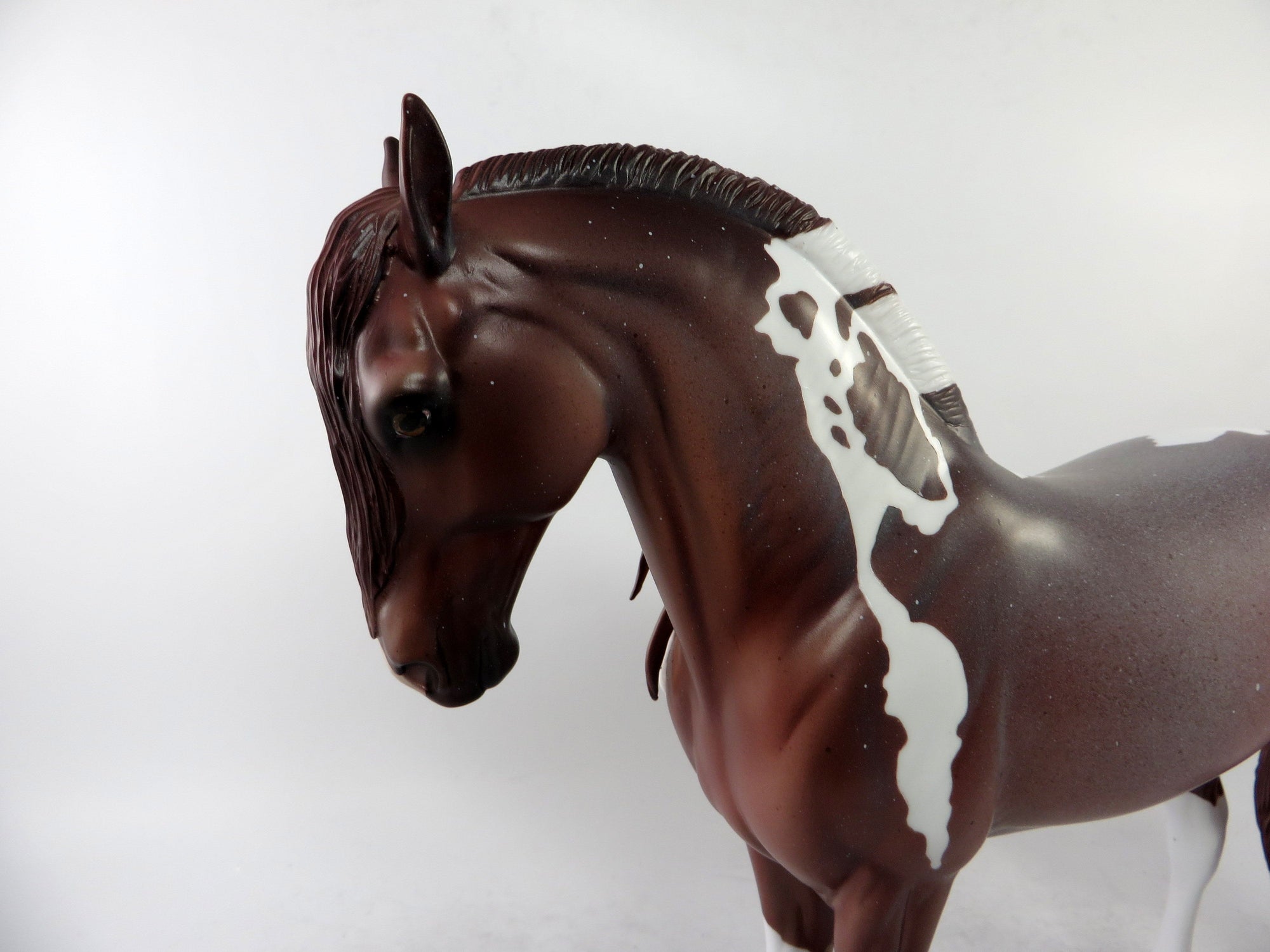 STELLA-LE-3 CHESTNUT ROAN ANDALUSIAN MODEL HORSE 1/4/19