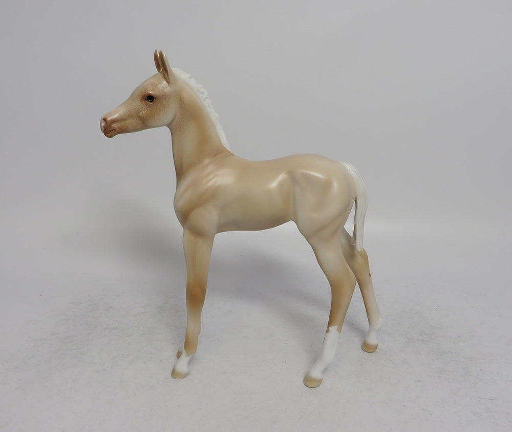 ATLANTA - OOAK CREAM FOAL MODEL HORSE SHCF2018