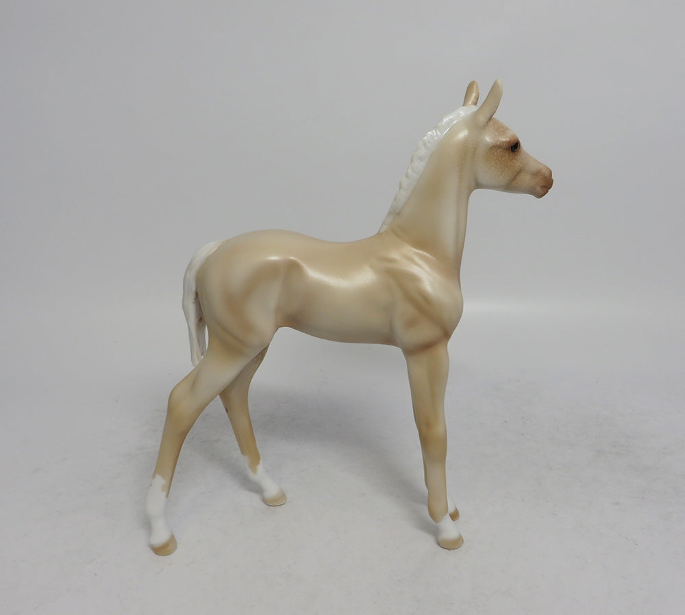ATLANTA - OOAK CREAM FOAL MODEL HORSE SHCF2018