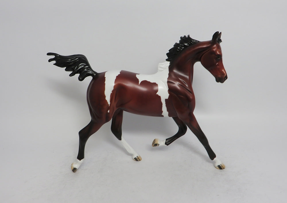 MIGO - LE4 DAPPLE BAY PINTO YEARLING MODEL HORSE SHCF2018