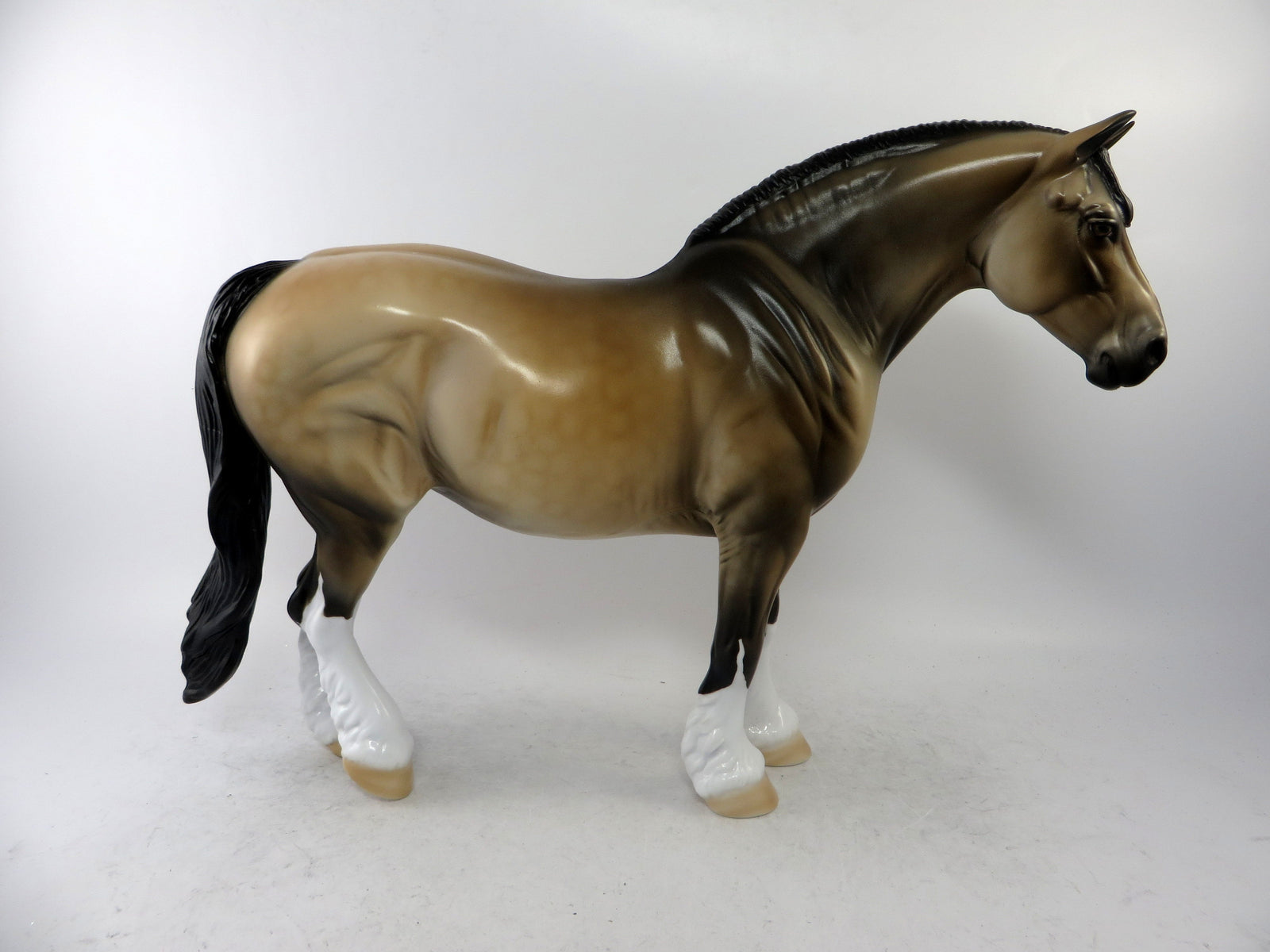 DOLLY- OOAK DAPPLED BUCKSKIN MARE CUSTOM BY AUDREY DIXON 1-4-19