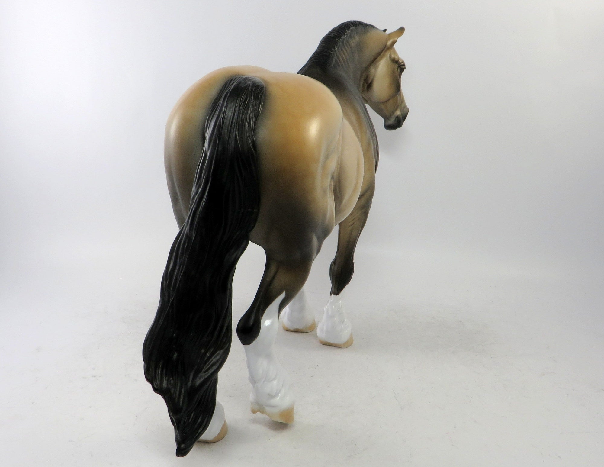 DOLLY- OOAK DAPPLED BUCKSKIN MARE CUSTOM BY AUDREY DIXON 1-4-19