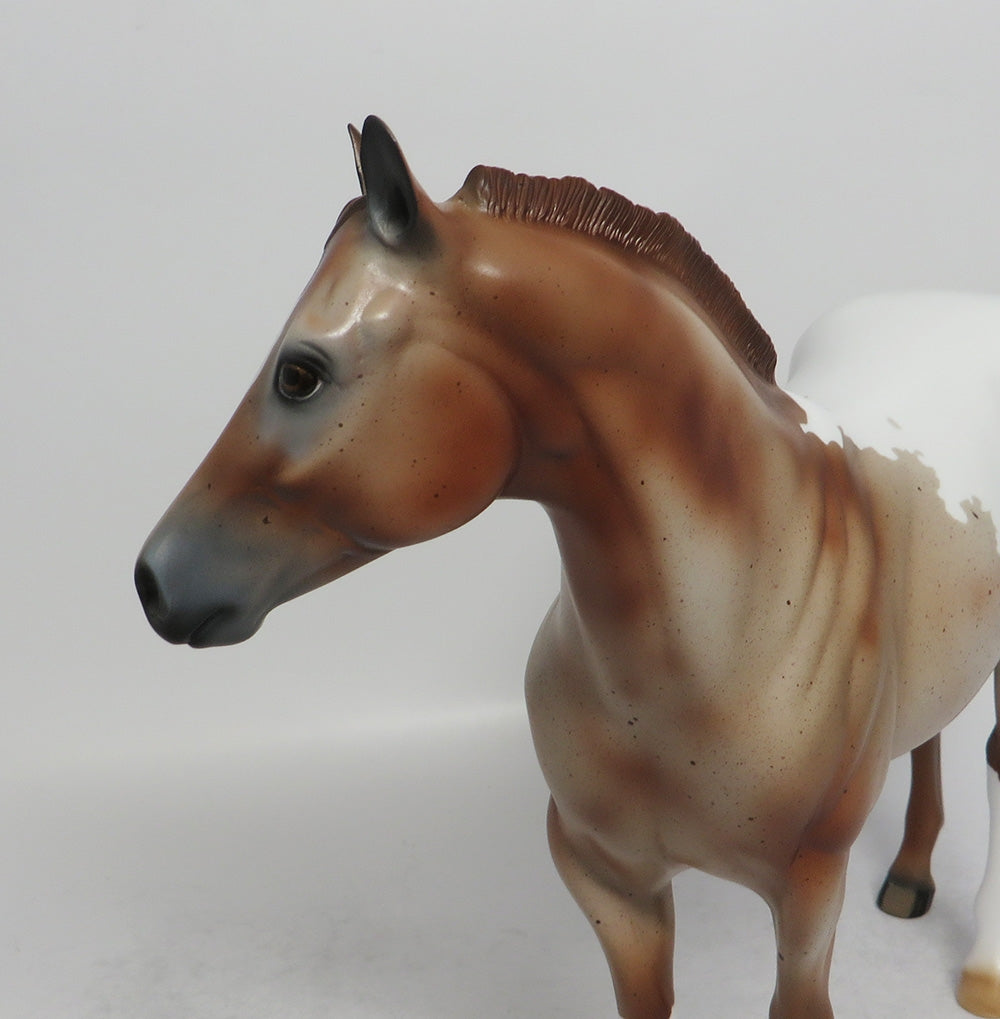 CACTUS - LE3 CHESTNUT ROAN APPALOOSA ISH MODEL HORSE