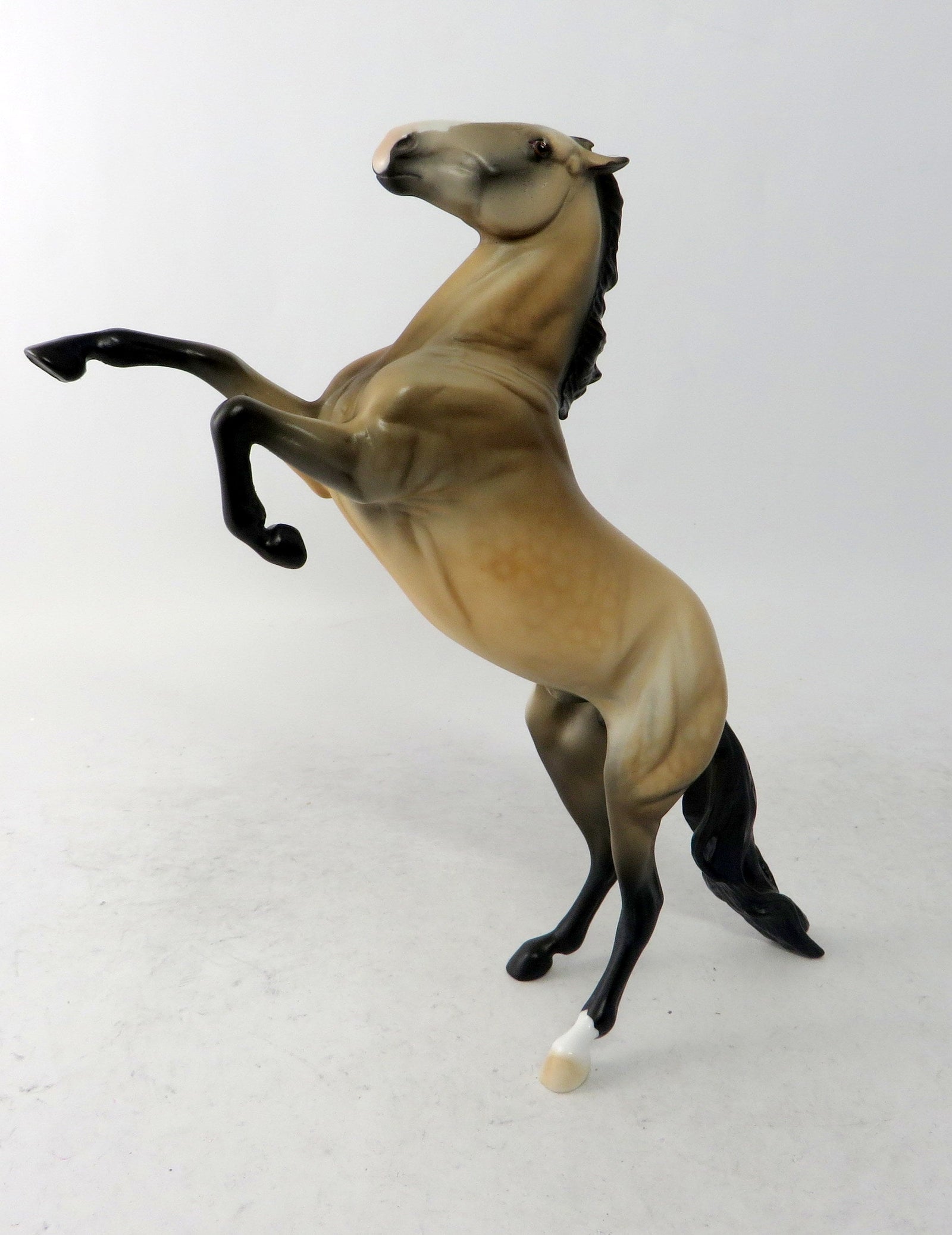 CINCH-LE-30 DAPPLE BUCKSKIN REARING PEBBLE