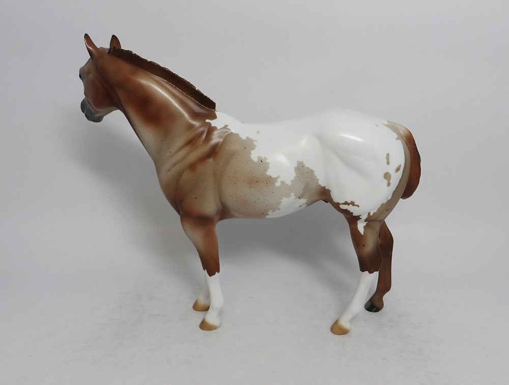 CACTUS - LE3 CHESTNUT ROAN APPALOOSA ISH MODEL HORSE
