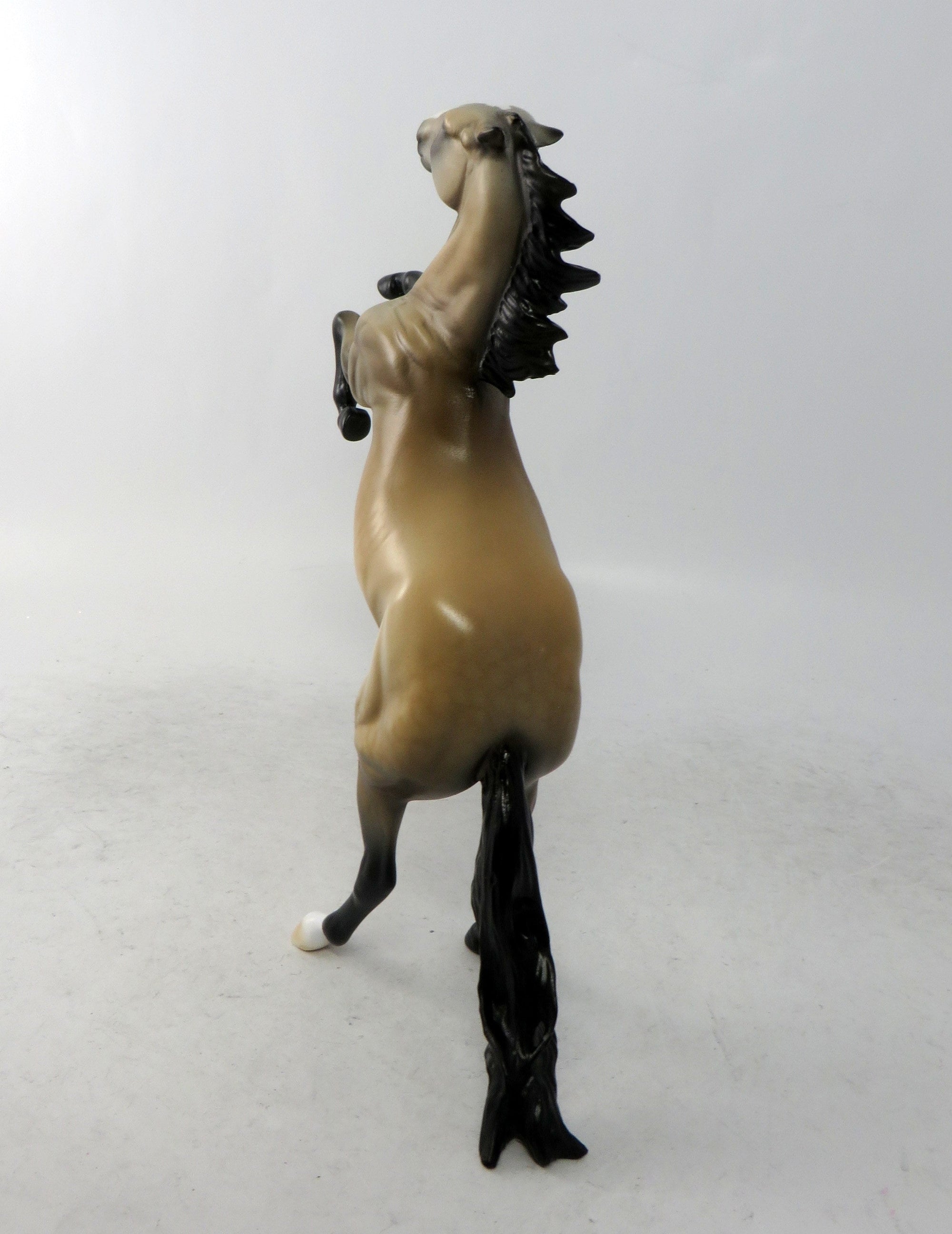 CINCH-LE-30 DAPPLE BUCKSKIN REARING PEBBLE