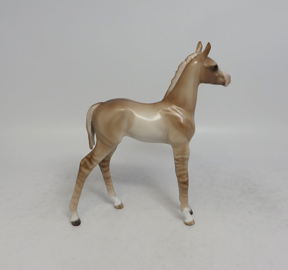 FARMERS DAUGHTER - OOAK DUN FOAL MODEL HORSE BY SHERYL LEISURE SHCF2018