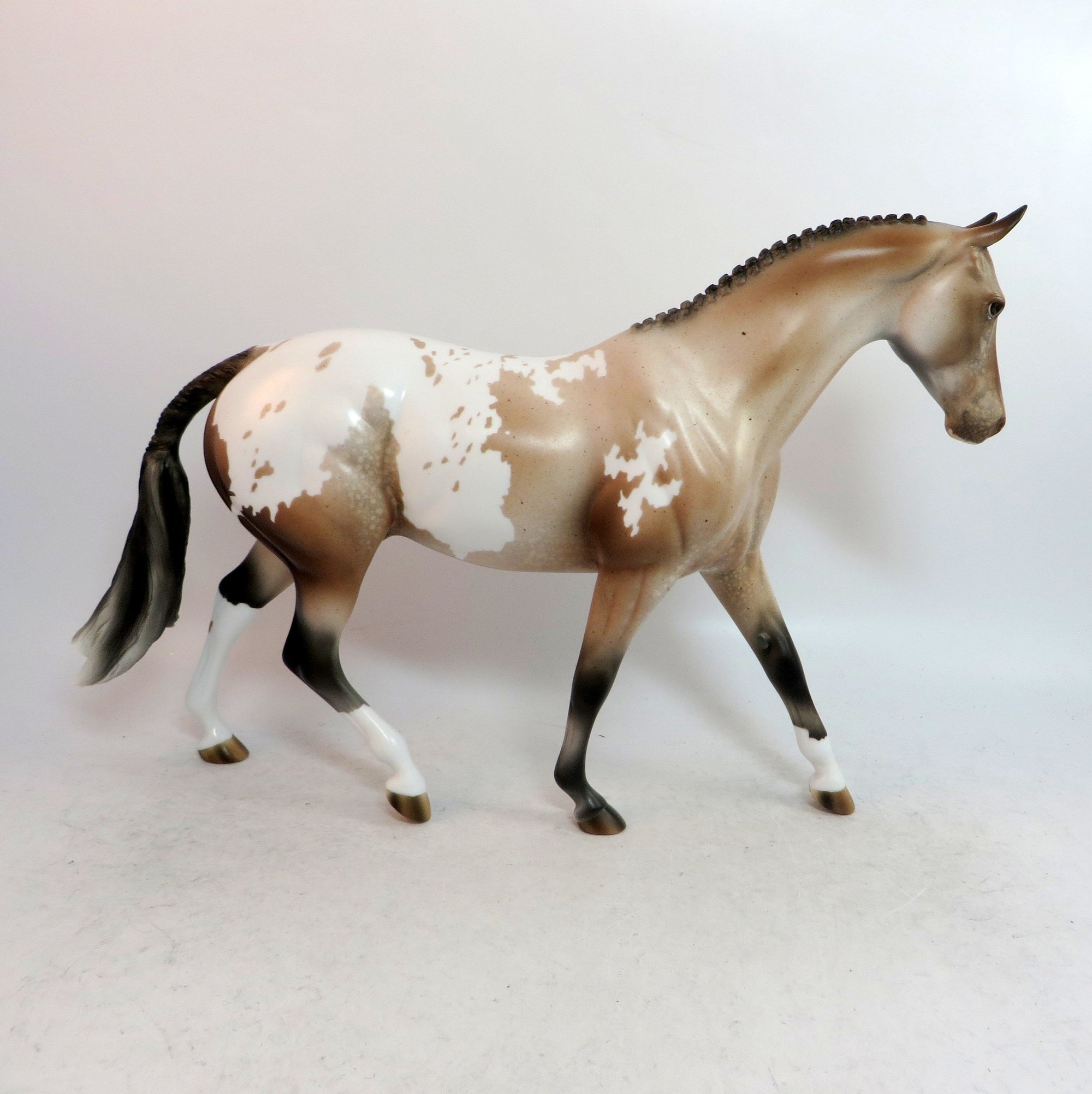 CHAMPAGNE POP-OOAK-BAY ROAN APPALOOSA PONY MODEL HORSE 1/10/19