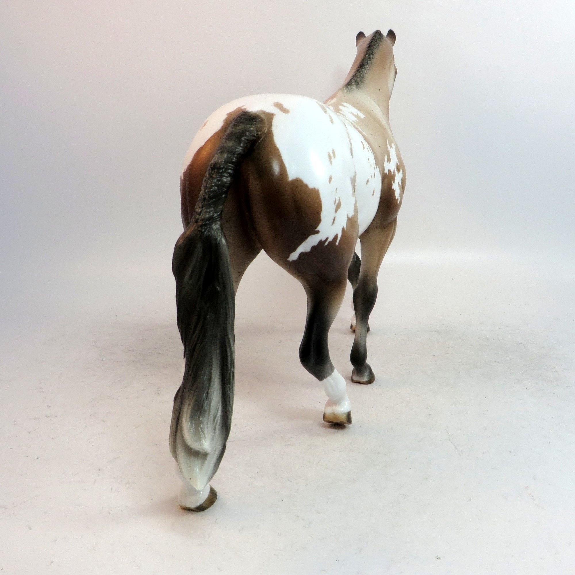 CHAMPAGNE POP-OOAK-BAY ROAN APPALOOSA PONY MODEL HORSE 1/10/19