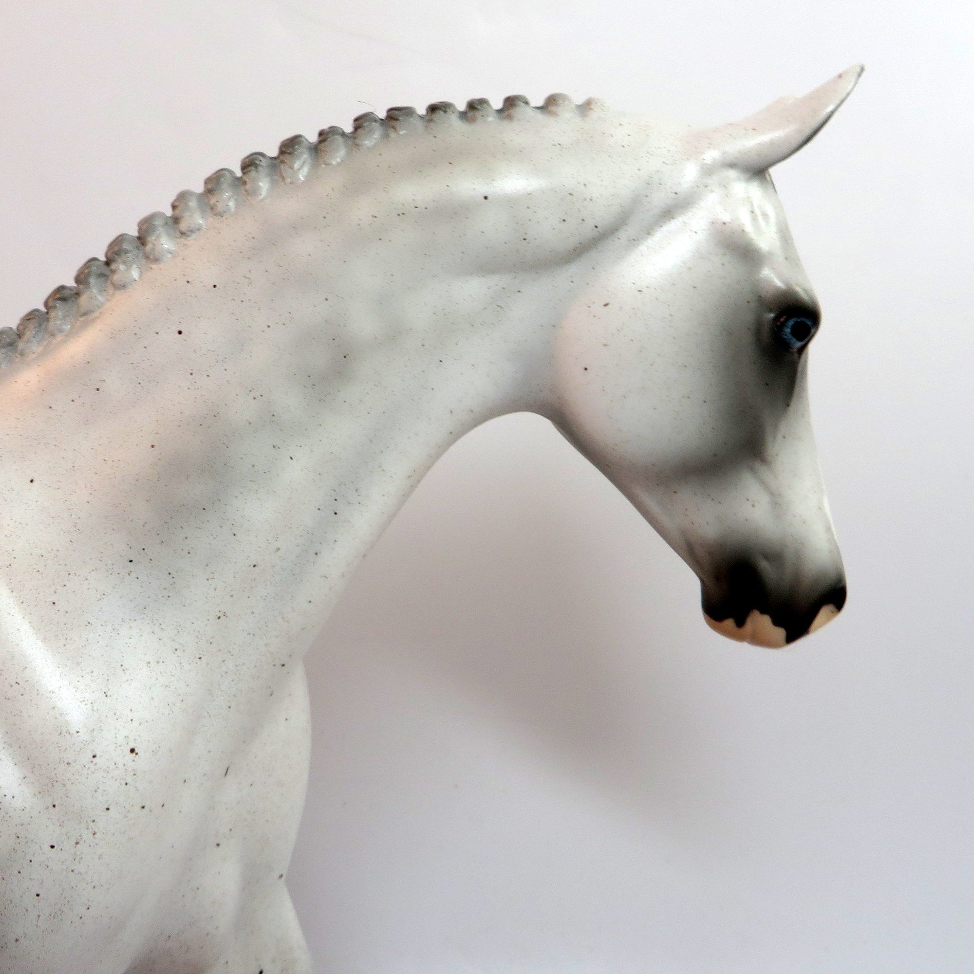 DREAMING DRIZZLE-OOAK-DAPPLE GREY PONY MODEL HORSE-1/10/19