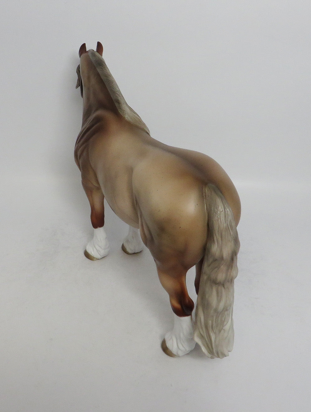 LORETTA LYNN-OOAK CHESTNUT GOING GREY DRAFT MARE BUNNY!! BY KEIM!-RAFFLE!!