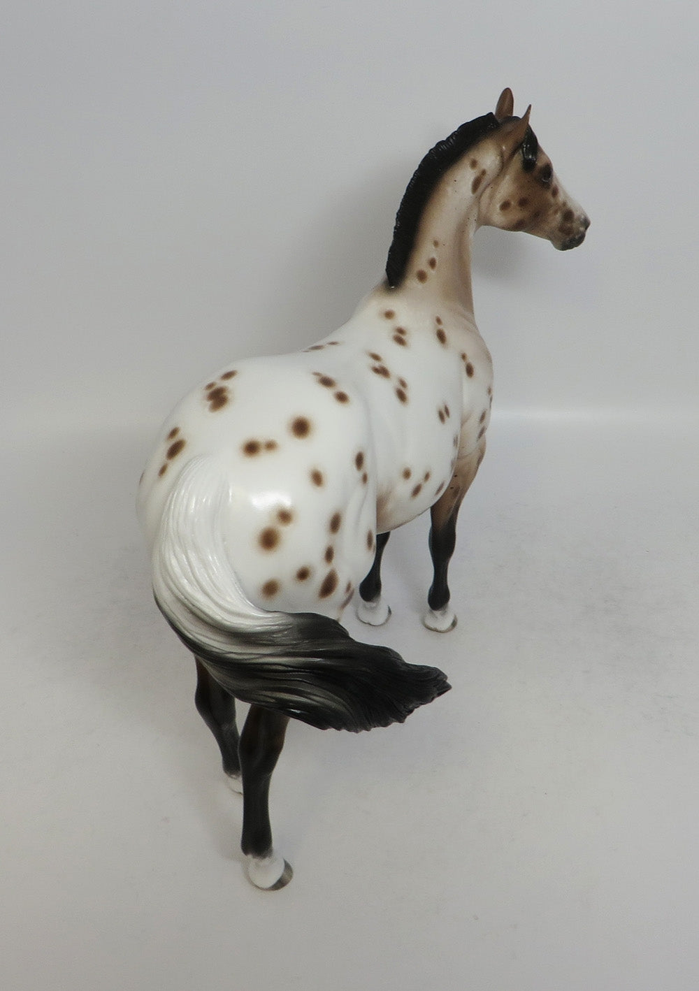 CHIPS AHOY - OOAK BAY APPALOOSA ISH MODEL HORSE BY SHERYL LEISURE