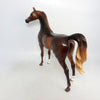 PASSWORD-OOAK- CHESTNUT ARABIAN MODEL HORSE-1/11/19