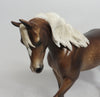 MOLASSES-OOAK STAR DAPPLE SORREL THOROUGHBRED MODEL HORSE BY SHERYL LEISURE 5/11/18