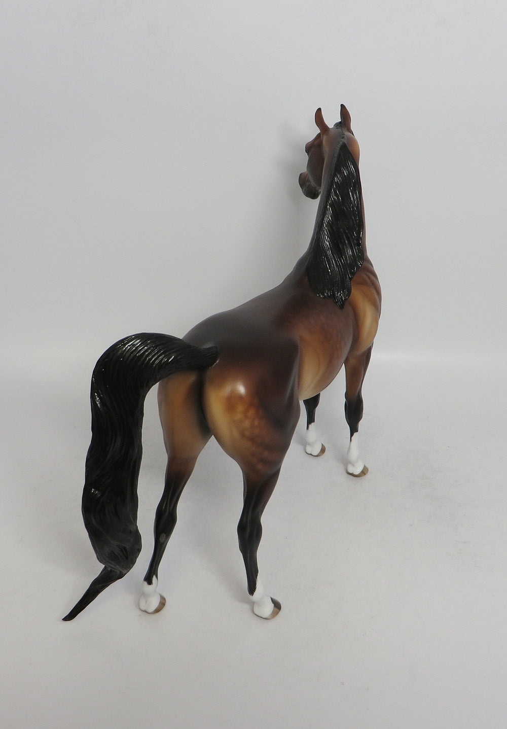 BORDEAUX-OOAK STAR DAPPLE BAY ARABIAN MODEL HORSE BY SHERYL LEISURE 5/11/18