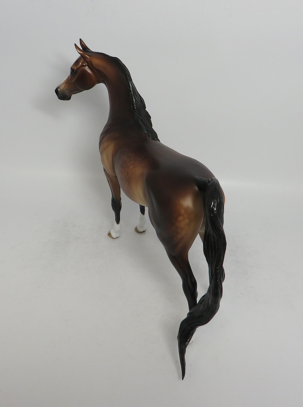 BORDEAUX-OOAK STAR DAPPLE BAY ARABIAN MODEL HORSE BY SHERYL LEISURE 5/11/18