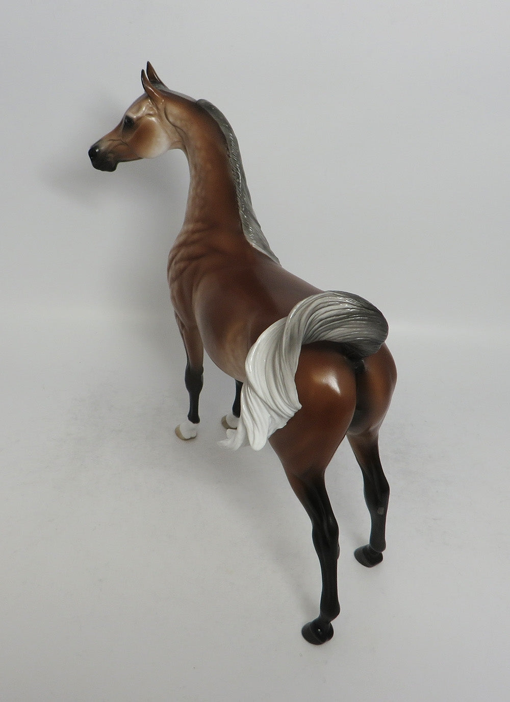 VERONA-OOAK BAY GOING GREY ARABIAN MODEL HORSE BY SHERYL LEISURE 5/11/18