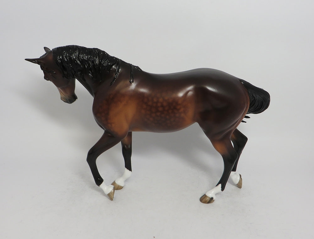 SUASALITO~OOAK STAR DAPPLE BAY THOROUGHBRED MODEL HORSE BY SHERYL LEISURE 5/11/18