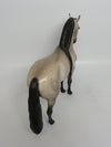 MILANO-OOAK PALE STAR DAPPLE BUCKSKIN ANDALUSIAN MODEL HORSE BY SHERYL LEISURE 5/11/18