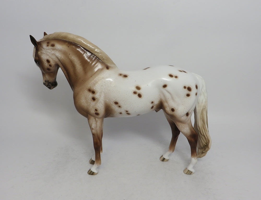CHESSMAN-OOAK CHESTNUT APPALOOSA ANDALUSIAN MODEL HORSE BY SHERYL LEISURE 5/11/18