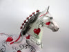 LOVES BITES-OOAK-VALENTINE TROTTING DRAFTER DECORATOR MODEL HORSE-1/11/19