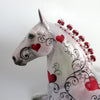 LOVES BITES-OOAK-VALENTINE TROTTING DRAFTER DECORATOR MODEL HORSE-1/11/19