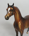 CHAIN GANG-OOAK GOLDEN DAPPLE BAY ARABIAN MODEL HORSE BY DAWN QUICK 5/17/18