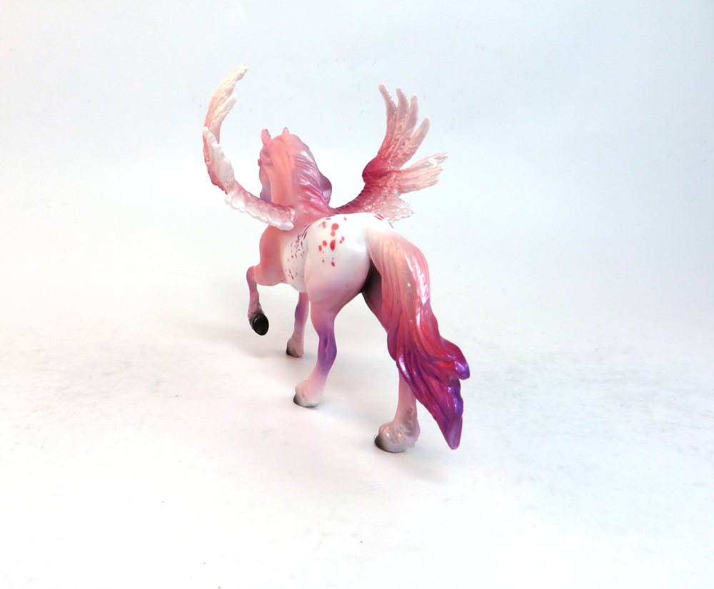 ALL MINE-OOAK-PEGACHIP VALENTINE DECORATOR PEARL AND PINK APPY PURPLE HORN- SB 19