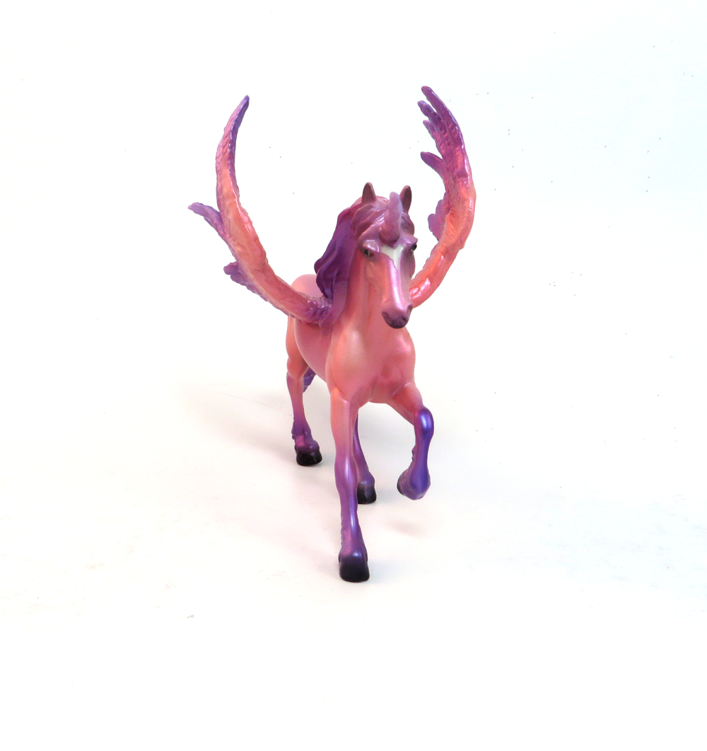 SWEET THANG- OOAK- PEGACHIP VALENTINE DECORATOR PINK AND PURPLE-SB19