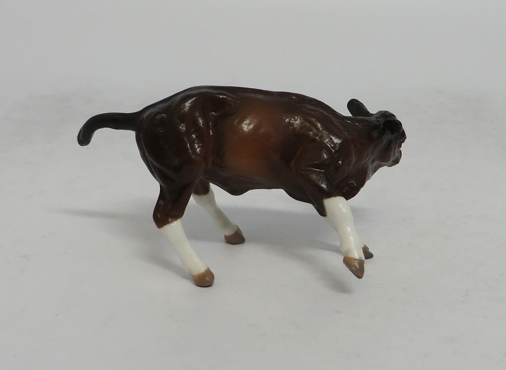 DIANA &amp; TREVOR - OOAK BAY PINTO CUTTER AND BROWN CALF CHIP MODEL HORSE 5/18/18