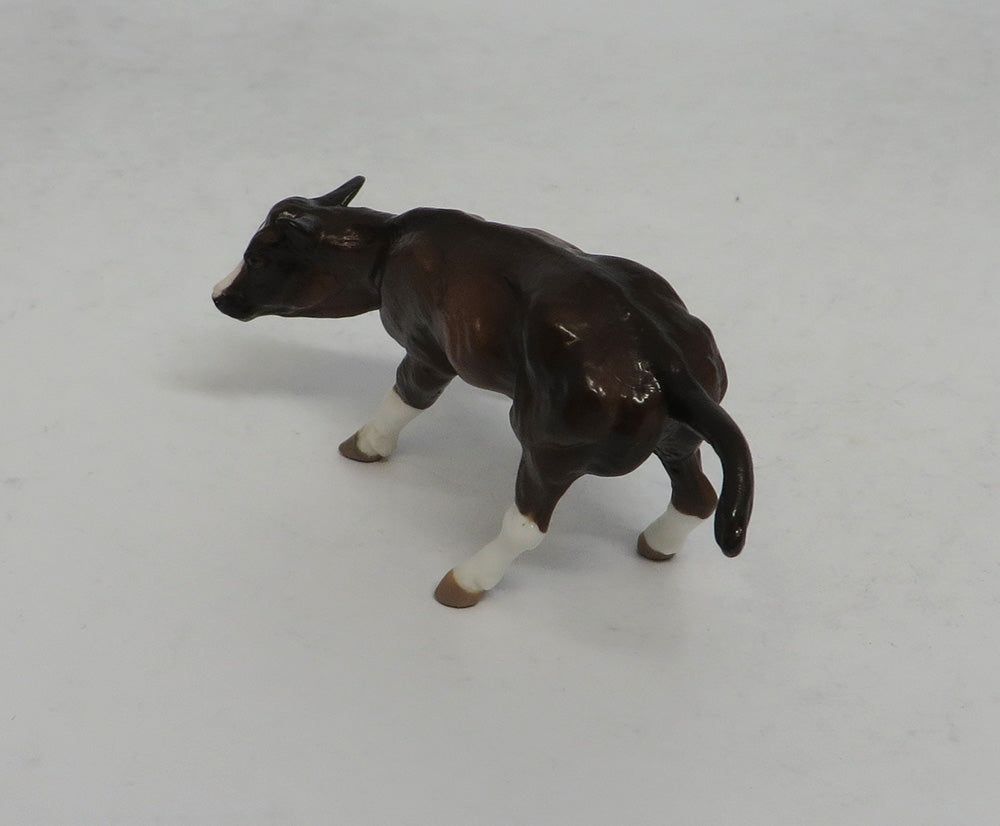 DIANA &amp; TREVOR - OOAK BAY PINTO CUTTER AND BROWN CALF CHIP MODEL HORSE 5/18/18