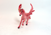 CUPIDS CRUSH- OOAK PEGACHIP VALENTINE DECORATOR PINK AND RED GOLD HORN--SB19