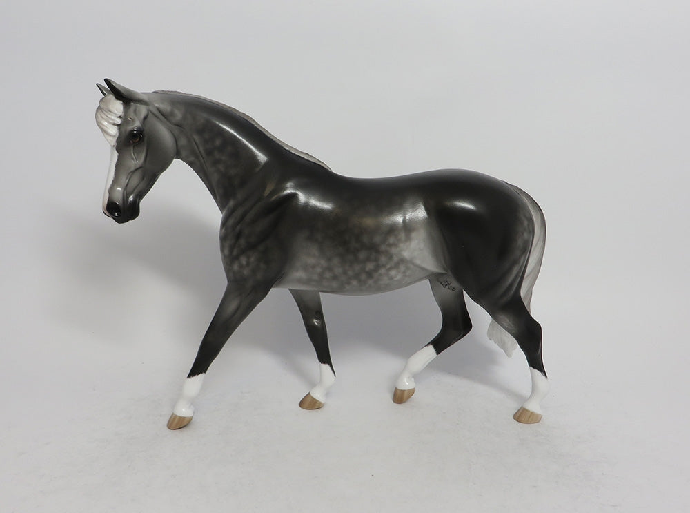 MAGDALENA - OOAK DAPPLE GREY PONY MODEL HORSE BY SL 5/18/18