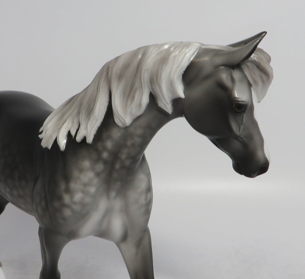 MAGDALENA - OOAK DAPPLE GREY PONY MODEL HORSE BY SL 5/18/18