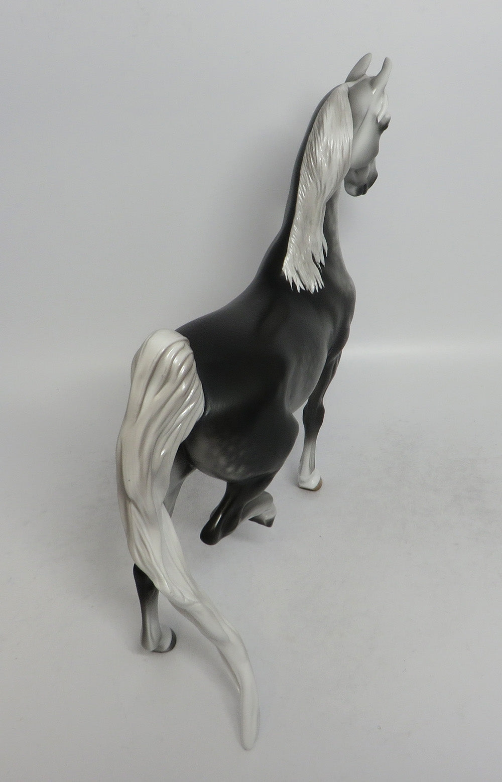 BLITZORTE-OOAK STAR DAPPLE GREY SADDLEBRED MODEL HORSE BY SHERYL LEISURE 5/18/18