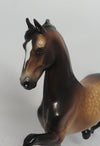 BAUMKUCHEN-OOAK SOOTY GOLDEN BAY SADDLEBRED MODEL HORSE BY SHERYL LEISURE 5/18/18