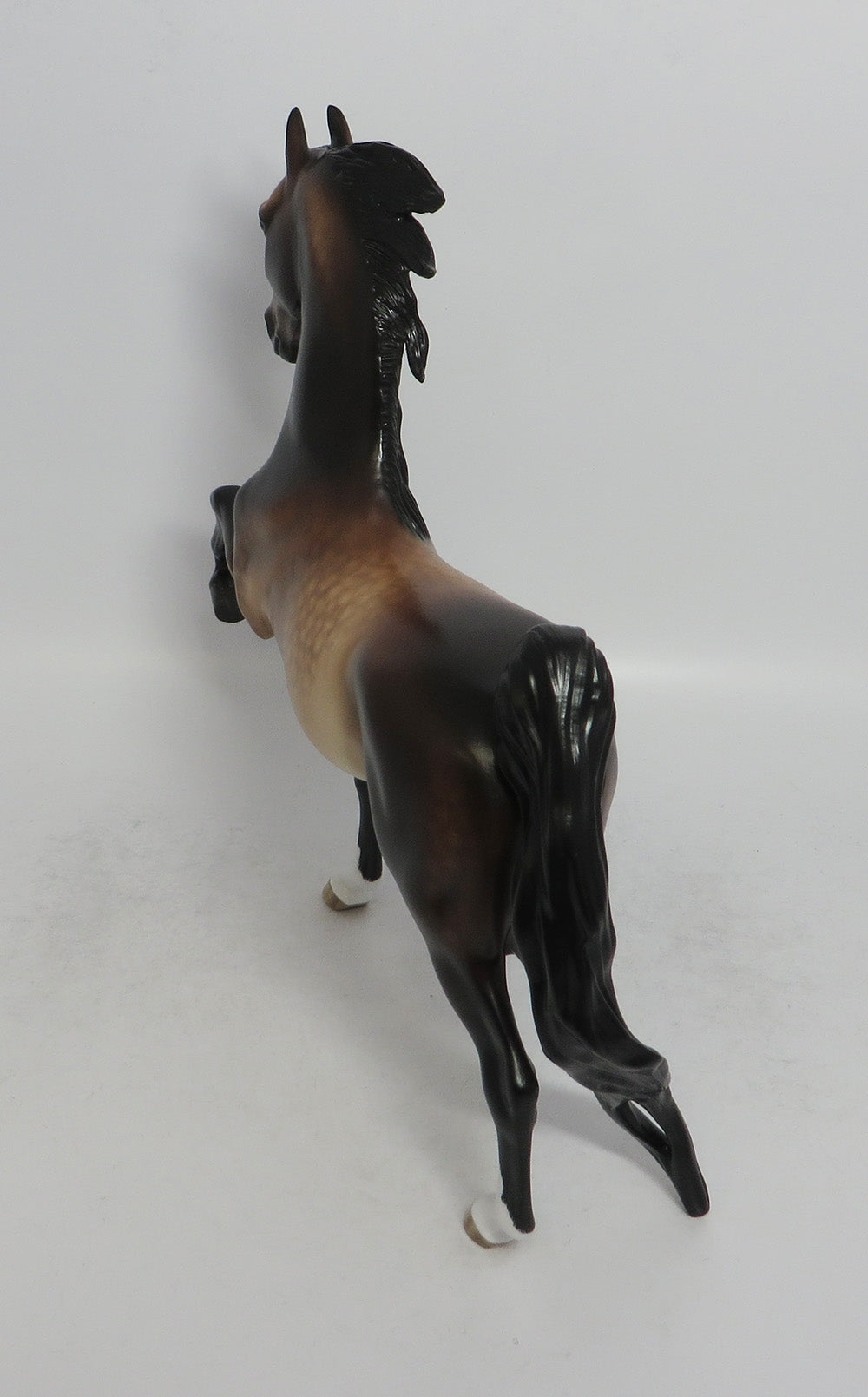 BAUMKUCHEN-OOAK SOOTY GOLDEN BAY SADDLEBRED MODEL HORSE BY SHERYL LEISURE 5/18/18