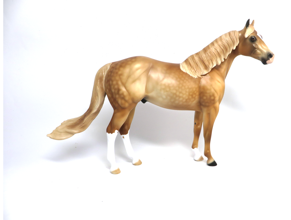 HONEY SMACK- ISH14-47-OOAK- DAPPLE PALOMINO ISH MODEL HORSE 1/18/18