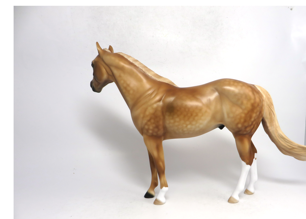 HONEY SMACK- ISH14-47-OOAK- DAPPLE PALOMINO ISH MODEL HORSE 1/18/18