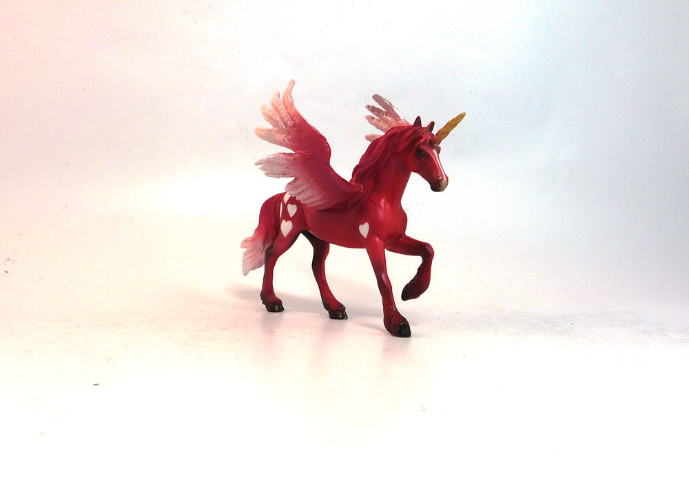 HAPPY HEARTS-OOAK VALENTINE PEGA CHIP MODEL HORSE 1/18/19