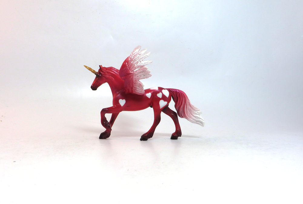HAPPY HEARTS-OOAK VALENTINE PEGA CHIP MODEL HORSE 1/18/19