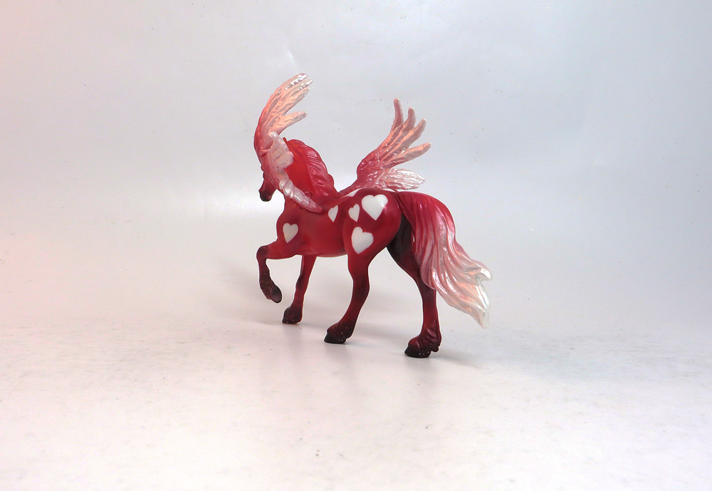 HAPPY HEARTS-OOAK VALENTINE PEGA CHIP MODEL HORSE 1/18/19